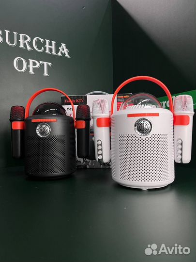 Беспроводная колонка (караоке) с 2 микрофонами