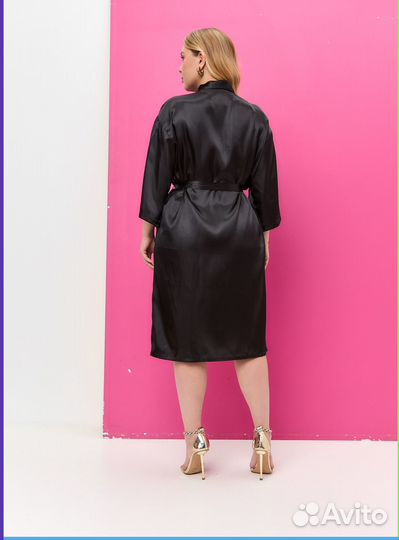 Шелковый женский халат