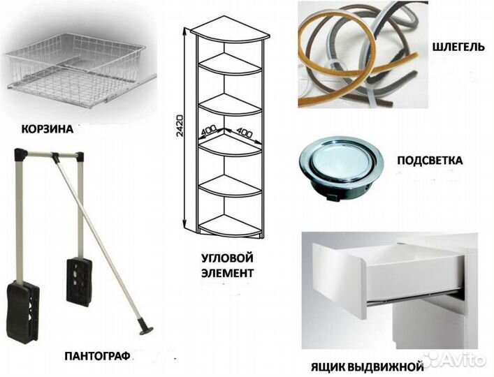 Угловой шкаф за 3 дня. Доставка бесплатно
