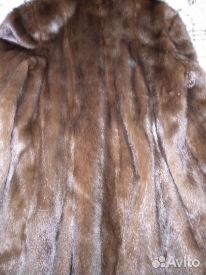 Шуба норковая с капюшоном