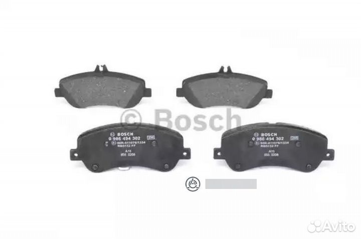 Bosch 0986494302 Колодки торм.пер
