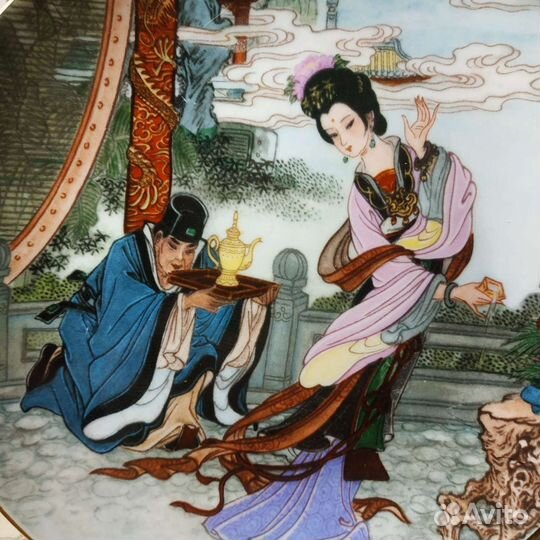 Антиквариат из Европы.Тарелка декоративная