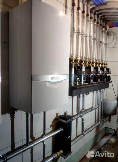 Монтаж систем отопления и водоснабжения