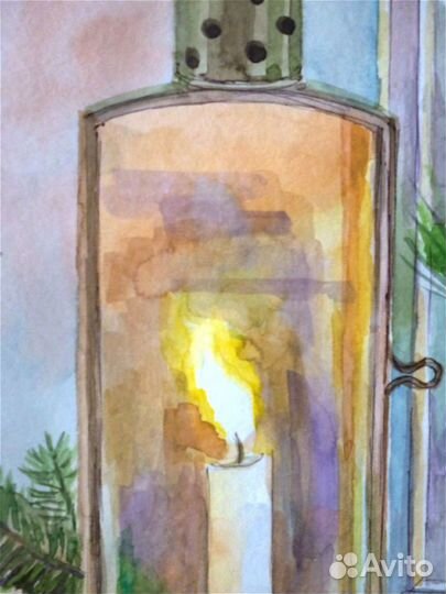 Картина акварелью 