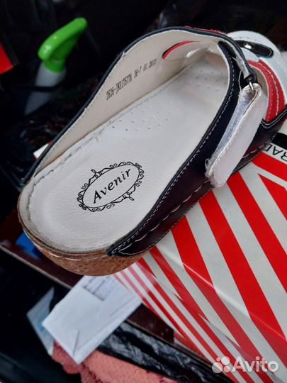 Сабо женские 37 размер натуральная кожа