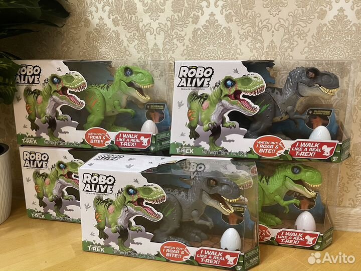 Игрушка робо-динозавр детская на батарейках новая