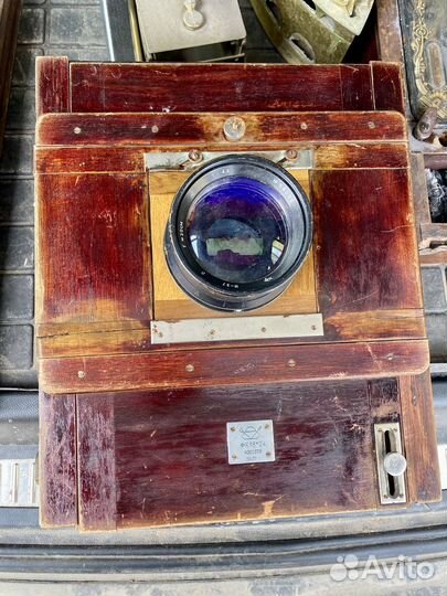 Фотоаппарат старинный. СССР. Линза