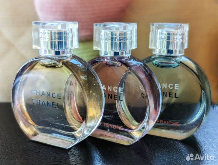 Набор chanel миниатюр Chance Tender, Fraiche, Coco