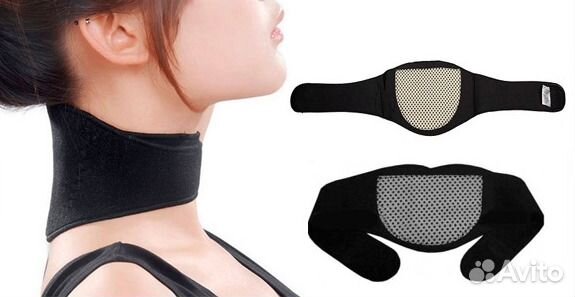 Накладка на шею с турмалином и магнитами