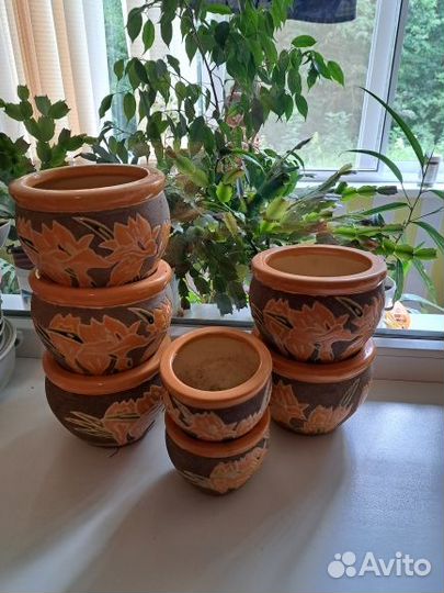 Керамические горшки