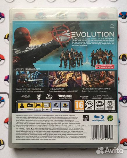 Brink PlayStation 3 Новая Видеоигра Factory Sealed