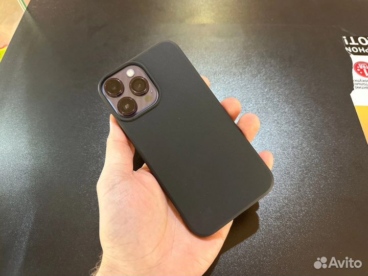 Чехол черный для iPhone Xr в корпусе 13 Pro/14 Pro