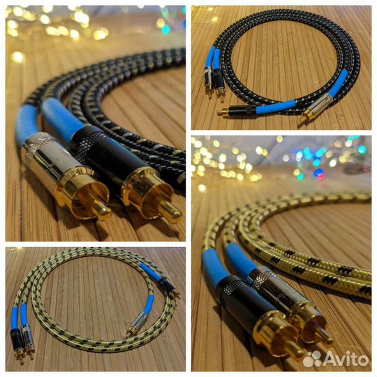 Межблочный провод Vintage 2*RCA на 2*RCA HVC