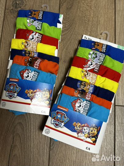 Трусы слипы на мальчика c&a 7шт 122/128