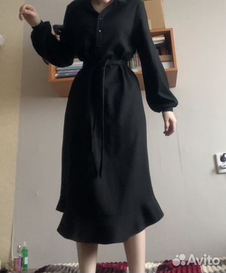 Платье victoria vicci XXS черное с поясом