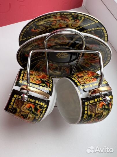 Фарфоровая кофейная пара