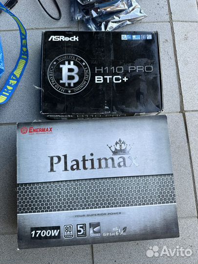 Материнская плата AsRock h110 pro btc+