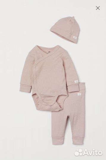 Комплект боди, штаны, шапочка hm 62