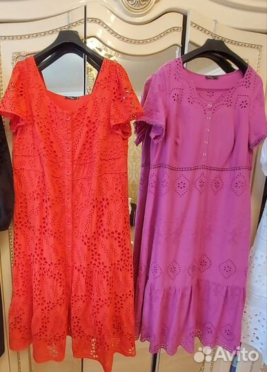 Платье шитьё ришелье 58-60