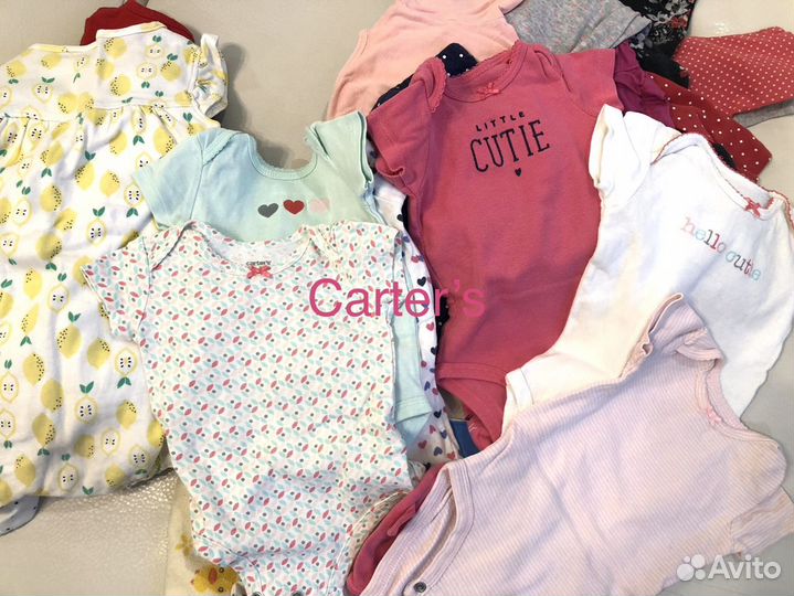 Одежда д/девочки Carter's пакетом 0-18 месяцев