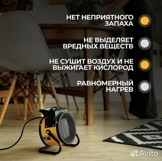 Тепловая пушка 2000 Вт