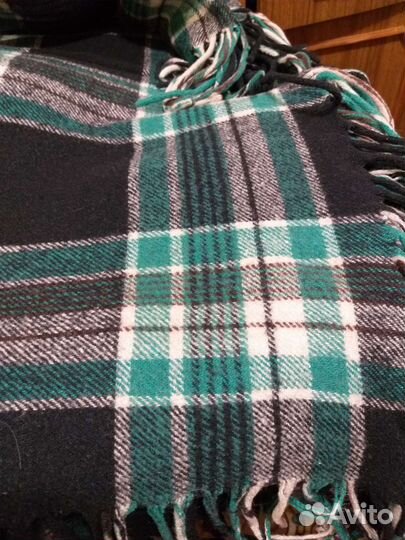 Шаль -плед из шерсти 1,5 1,5 из СССР