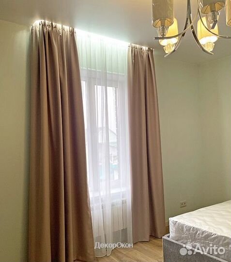 Шторы. Выезд дизайнера. Установка карнизов