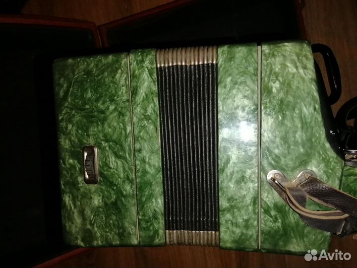 Баян этюд 205м2 изумрудный + чехол