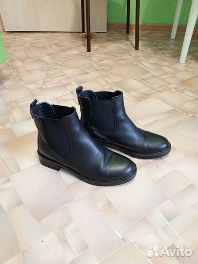 Полусапоги натуральная кожа 35