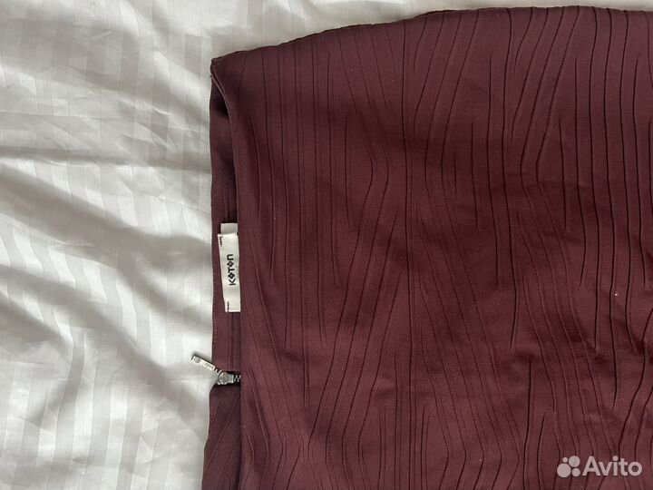 Юбка женская терракот коричневая