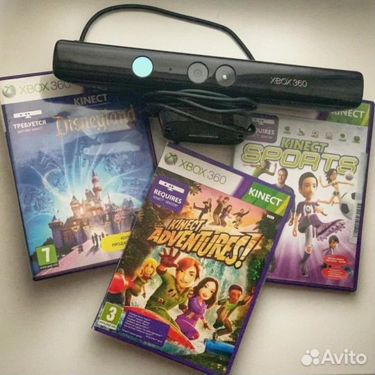 Диски для Kinect + камера Kinect Xbox 360