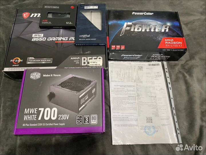 Мощный игровой пк. Ryzen 5600X/RX 6700XT/16GB/512G