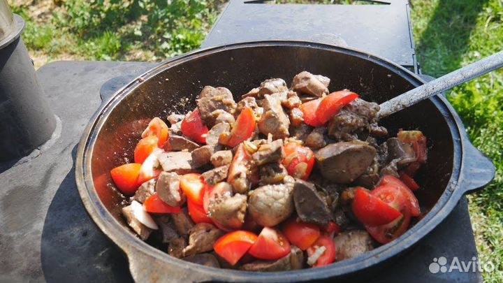 Казан узбекский (чугунный) на 22 литра с крышкой