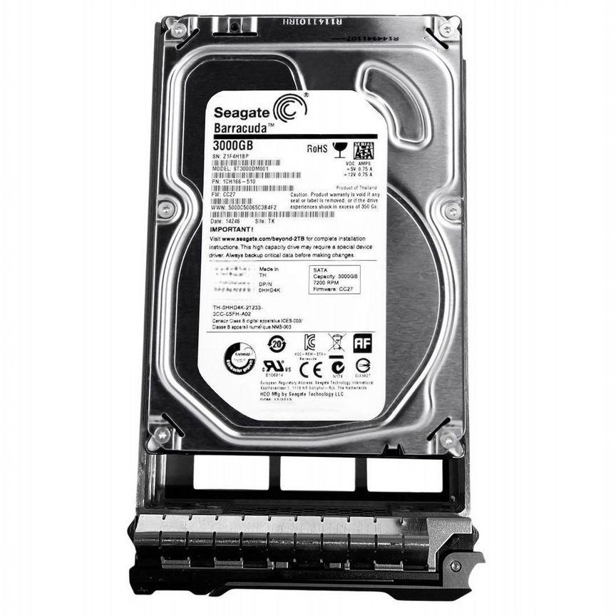 [HHD4K] Жесткий Диск Dell 3tb Sata3 3.5" Hdd Hhd4k