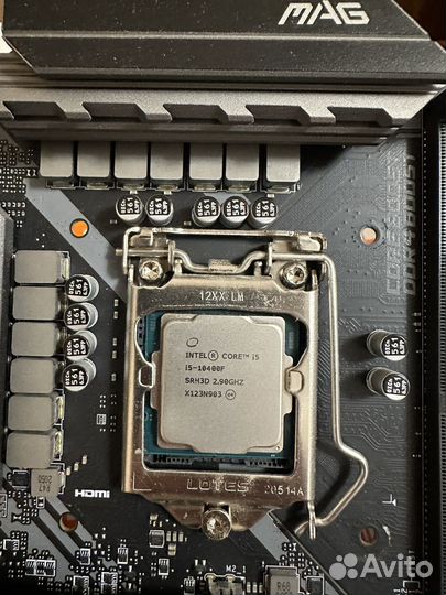 Комплект процессор i5 10400f + мат плата MSI B460M