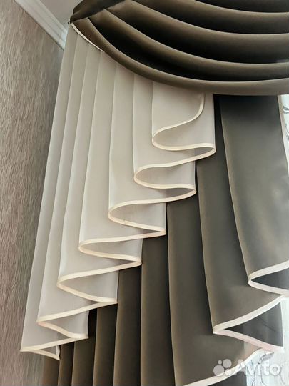 Шторы с ламбрекеном бу