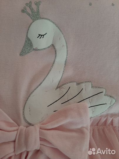 Летние платья и боди для девочки р 68 хлопок