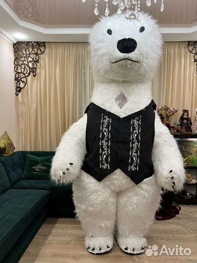 Ростовая кукла белый медведь