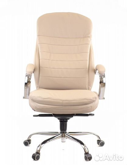 Кресло офисное Everprof Valencia M Кожа Бежевый