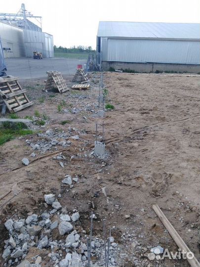 Железобетонные жб сваи / Фундамент за 1 день