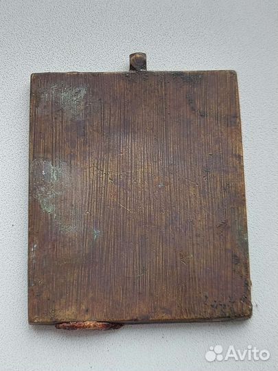 Старинная икона Георгий победоносец Эмали