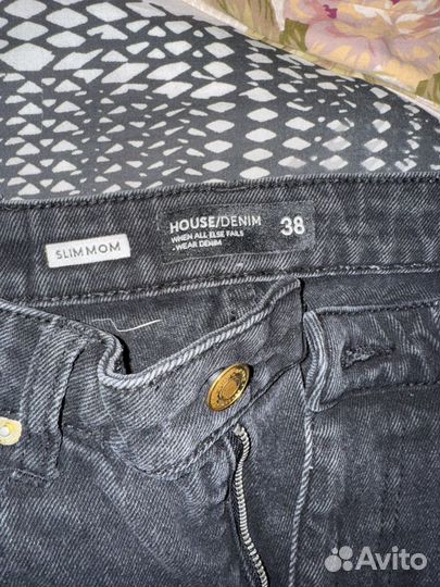 Джинсы mom slim