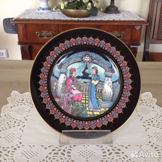 Тарелка винтажная Каменный цветок Villeroy & Boch