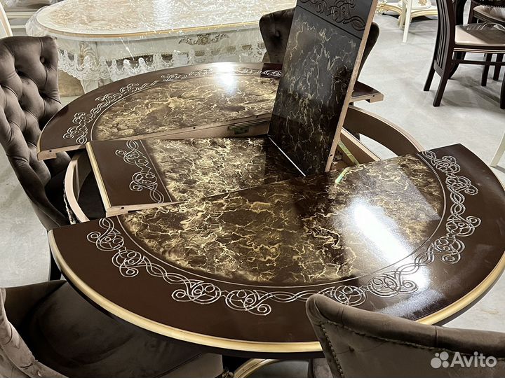Круглый стол раздвижной в наличии СПб