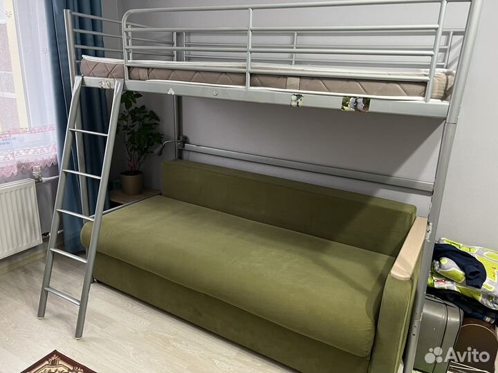 Двухъярусная металлическая кровать IKEA