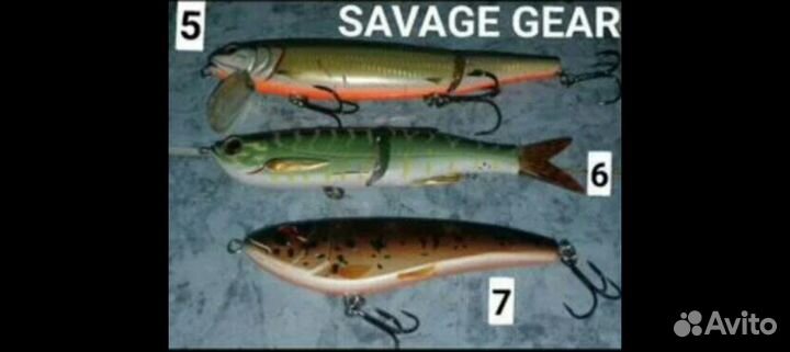 Рыбалка. Воблеры savage gear, deps realiser и др