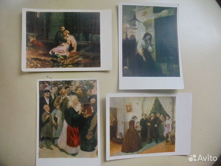 Картины Русских худ 1950-е Изогиз мал тираж