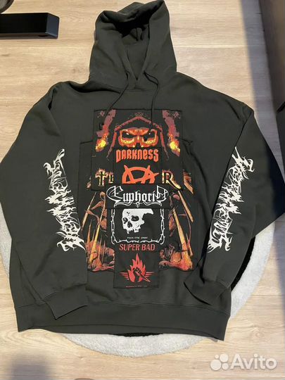 Vetements Patch Metal Hoodie