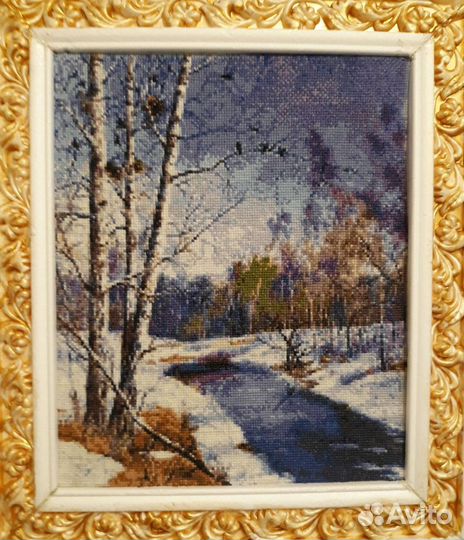 Картина вышивка крестиком мулине