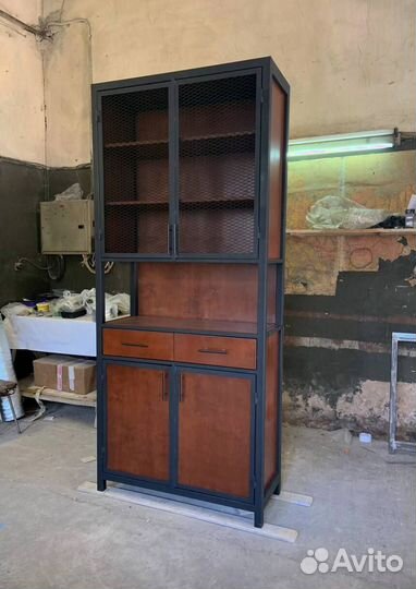 Шкаф мужской в стиле лофт для офиса, бара, дома, р